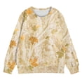 thumbnail image 6 of YunPes Girls' Sweatshirts Winter Children's Retro Print Sweatshirts for Teenagers Long Sleeves Cute Sweatshirts Toddler Hoodie, 6 of 7