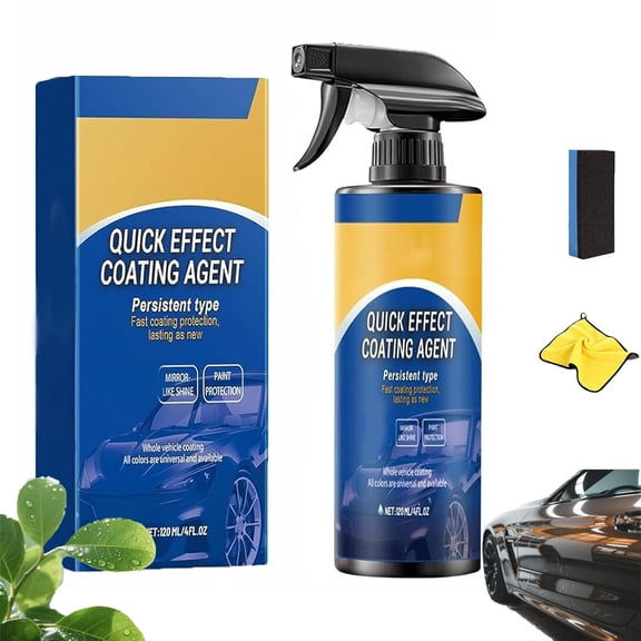 2026 New Nano Quick Coat Restore, Quick Effect Coating Agent Car Spray, 120 Ml Quick Acting Car Coating Spray for Cars, Long-Lasting Car Scratch Wax Polish Paint Protection for All Surfaces (1pcs)