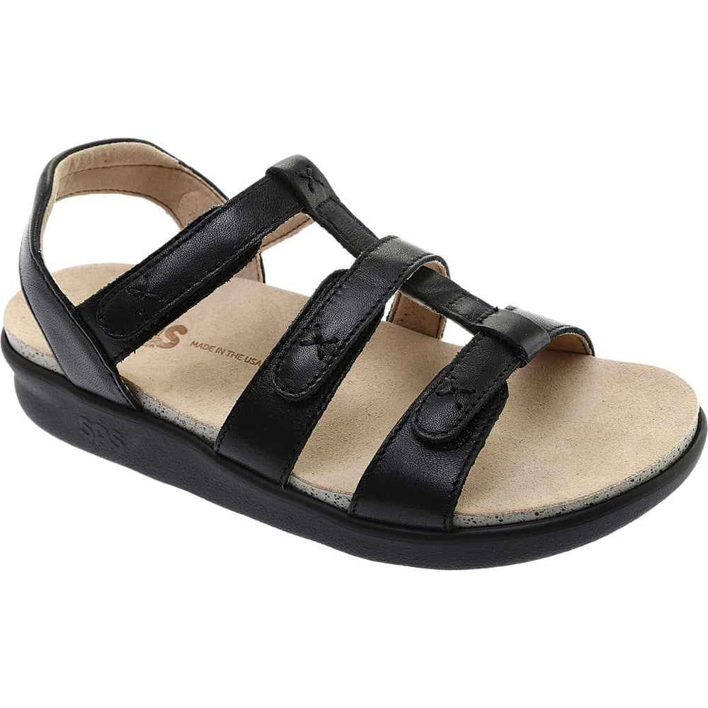 SAS - Women's SAS Sorrento Adjustable Strap Sandal Black 9.5 N ...