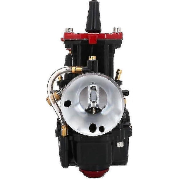 Noir Carburateur de moto PWK de 28 mm pour Honda, Yamaha, Suzuki, Kawasaki, KTM, 75, 80, 100, 125 et 150 cm - Pour motos tout-terrain