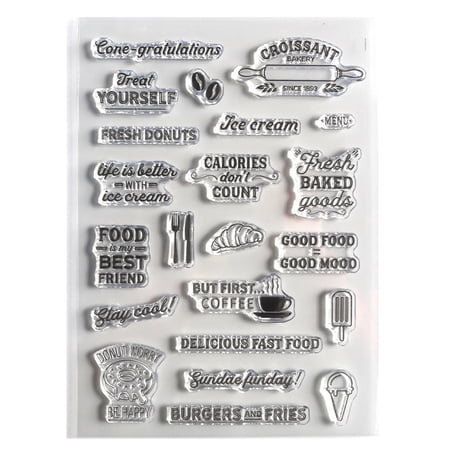 Elizabeth Craft Clear Stamps-Good Food Good Mood