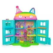 Gabbys Dollhouse, Celebration Dollhouse 2-Foot Tall Playset with Sounds, 14 Pieces