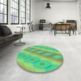 thumbnail image 3 of Ahgly Company Indoor Rectangle Patterned Green Snake Green Area Rugs, 2' x 4', 3 of 6