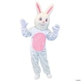 thumbnail image 2 of Halco Adult Easter Bunny Jumpsuit with Mascot Head Costume - Size X Large, 2 of 2