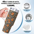 thumbnail image 3 of Bingfone Fox And Mushroom for 40 Oz Stainless Steel Travel Mug Double Wall Water Coffee Cup for Home,Office, Outdoor Works Great for Ice Drinks and Hot Beverage, 3 of 8