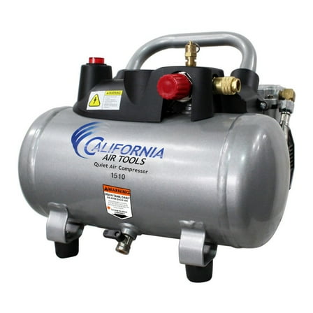 California Air Tools CAT-1510 1 HP 1.5 Gallon Steel Air Tank Quiet Air Compressor