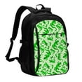 thumbnail image 1 of Fotbe Green Lizard Mochila con Estampado y Puerto USB para Hombre y Mujer, Mochila Antirrobo, Mochila de Viaje, Mochila Escolar, Mochila Universitaria, 1 of 7