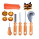 thumbnail image 2 of Irfora 5 uds Kit de tallado de calabaza de Halloween herramientas profesionales de acero inoxidable suministros de tallado de corte de calabaza profesional Irfora Kit de tallado, 2 of 7