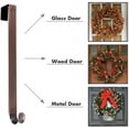 thumbnail image 4 of chalian Wreath Hanger, Adjustable Over The Door Wreath Hanger Wreath Holder Wreath Hook for Door Christmas (Bronze,20 lbs), 4 of 15