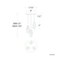 thumbnail image 2 of Schonbek Beyond Bpd20203o Martini 12" Wide Led Clear Optic Crystal Three Light Pendant -, 2 of 3
