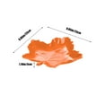 thumbnail image 3 of KeirineCC Maple Leaf Plastic Serving Tray Fall Leaf, Plastic Platter Thanksgiving Plastic Charcuterie Board Decorative, Cheese Cookie Snack Dish Plate for Autumn Housewarming Present - Orange, 3 of 6