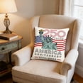 thumbnail image 6 of romoty 4th of July Independence Day Pillow Covers 18"x18", Patriotic America 250th Anniversary Commemorative Throw Pillow Case, Square Decorative Cushion Cover for Home Sofa Couch Farmhouse Decor, 6 of 6