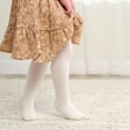 thumbnail image 3 of Gerber Baby and Toddler Girl Tights, 3-Pack, Sizes 0/6 Months - 5T, 3 of 8