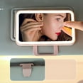 thumbnail image 2 of Lefu Car Sun Visor Makeup Mirror LED Lighted Vanity Mirror USB Rechargeable Adjustable LED Light Touch Control Fitment, 2 of 10