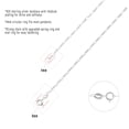 thumbnail image 4 of DITURITA 925 silver chain necklace for women mens chain 1.9mm Figaro Chain Complimentary 2-inch extension chain 18+2/22+2/24+2 Inch, 4 of 5