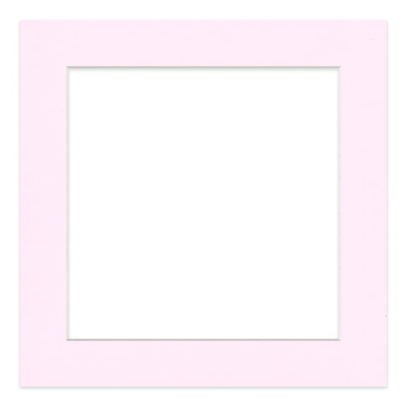 Hollyhock Pink Picture Frame Mat for 10x10 Frames - Fits 8x8 Photos - 1 Mat
