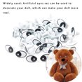 thumbnail image 4 of Vogacara Paquete de 120 ojos de muñeca de plástico de seguridad de dibujos animados de peluche de juguete ojo de Animal portátil mano arte artesanía Juguetes de construcción Vogacara FN010186-00, 4 of 6