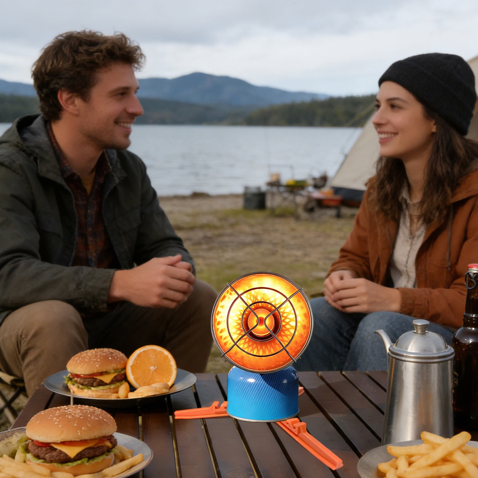 Zhi Portable Mini Sun Cover for Outdoor Camping Gas Heating Stove Waterproof Cover for Winter Fishing Tent and Stove Protection Use