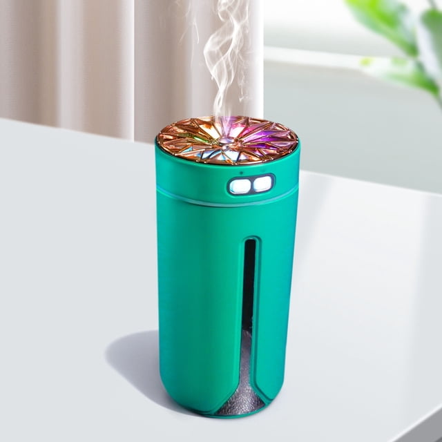 COM1950s Portable Usb Humidifier, Aromatherapy Diffuser with Colorful Night Light, Rechargeable and Silent Operation for Car, Home, and Office Use, Compact Design for Moisturizing and Relaxation