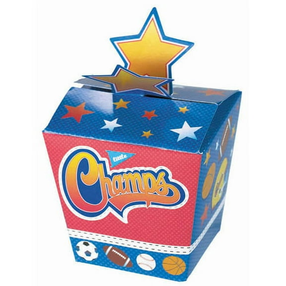 Sports 'Little Champs' Empty Favor Boxes (8ct)
