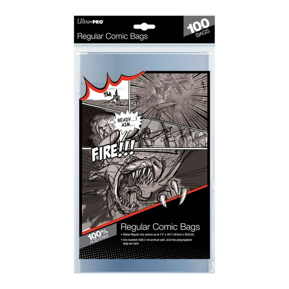Regular Size Comic Bags (100ct)