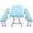 Mint Green, variant on Picnic Table Cover 3-Piece Set Waterproof Stain Resistant Elastic Tablecloth with Bench Covers for Outdoor Patio Camping and Dining