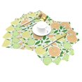 thumbnail image 2 of XMXT 6 Pcs Woven Placemats, Cartoon Lemon Orange Slices Stain Resistant Anti-Skid Placemat for Kitchen Table, 12 x 18 inches, 2 of 6