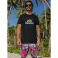 thumbnail image 2 of Gold Beach Surfer Art T-Shirt Men -Image by Shutterstock, Male Medium, 2 of 4