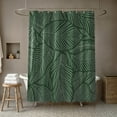 thumbnail image 4 of Creative Products Dense Leaves 3 71x74 Shower Curtain, 4 of 7