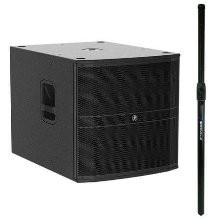 Mackie DRM18S-P Portable 2000W Passive DJ Subwoofer with Speaker Pole Mount PA Systems, Black, 18"