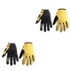 thumbnail image 4 of sweethay Guantes de bicicleta Deporte de invierno Guante de escalada Diseño único Transpirable Rechazo de calor Regalo de cumpleaños Amarillo 2Conjunto, 4 of 6