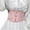 Pink, variant on Women Steampunk Corset Belt Medival Elastic Waist Belt for Dresses White S