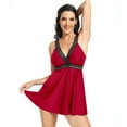 thumbnail image 6 of FLMEI Womens Swimsuit Two Piece Tankini Bathing Suits Tummy Control Swim Dresses Swimdress with Shorts S-XXL, 6 of 9