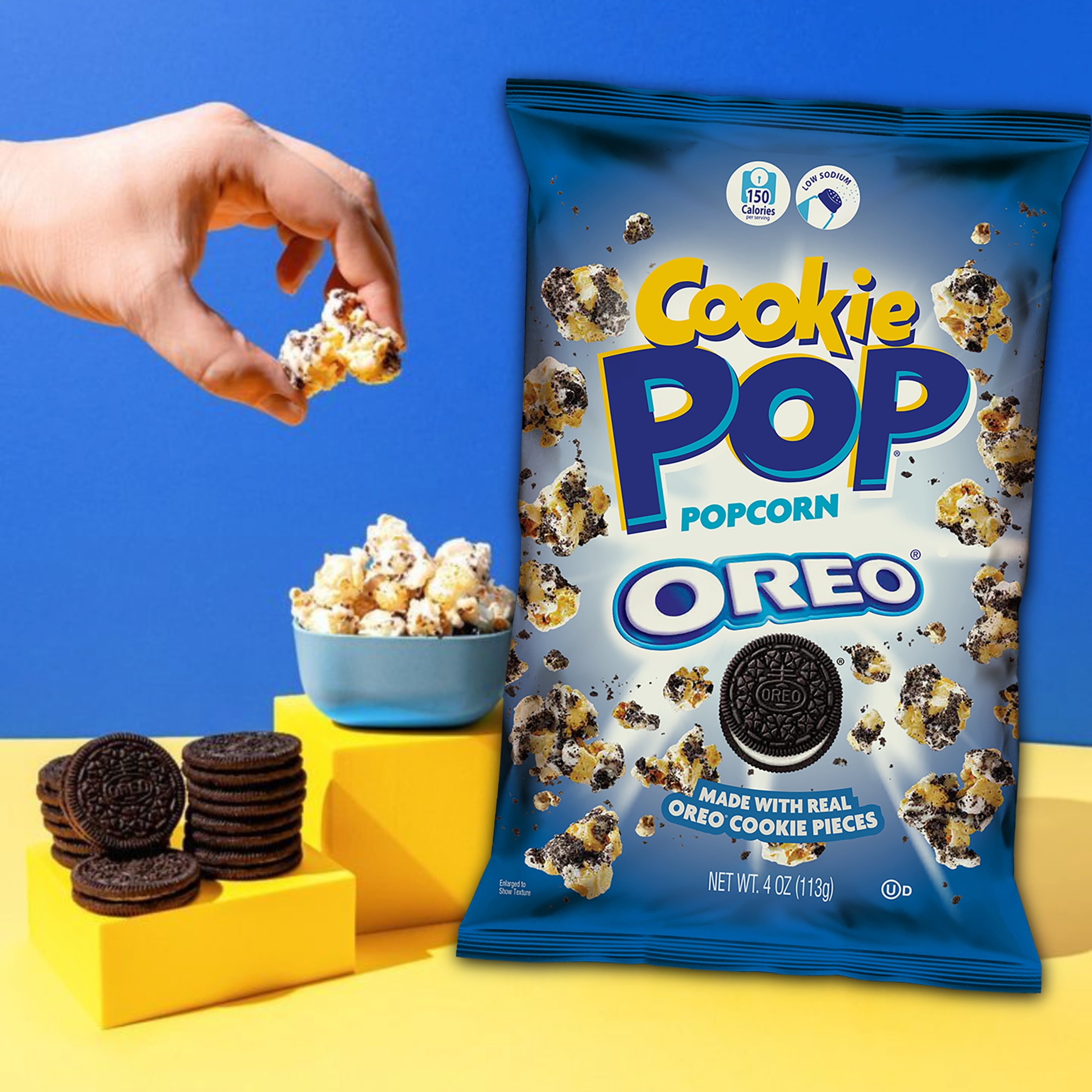 (3 pack) Cookie Pop OREO Popcorn, 4 oz.