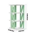 thumbnail image 3 of AuroraX Stackable Shoe Rack 4 Tier Tower Small Narrow Shoe Rack Organizer Green Space-Saving Sturdy Corner Free Standing Shoe Storage Organizer for Closet,Entryway,Door, 3 of 6