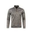 thumbnail image 1 of Seyurigaoka Men's Thin Fleeced Sweater Shirts Long Sleeve Stand Collar Half Zipper Loose Casual Oversized Pullover Tops, 1 of 5