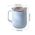 thumbnail image 3 of 304 Stainless Steel Insulated Coffee Mug 3.54*4.84in with Handle Leakproof Lid Double Wall Thermal Travel Cup for Hot Cold Drinks Large Capacity Tumbler for Office School Home Daily Commute, 3 of 6