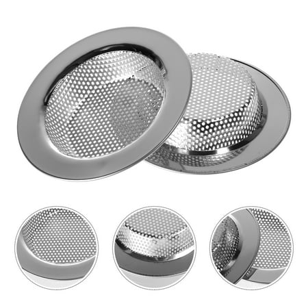 

2pcs Kitchen Sink Strainers Stainless Steel Drainer Filters Draining Waste Plugs