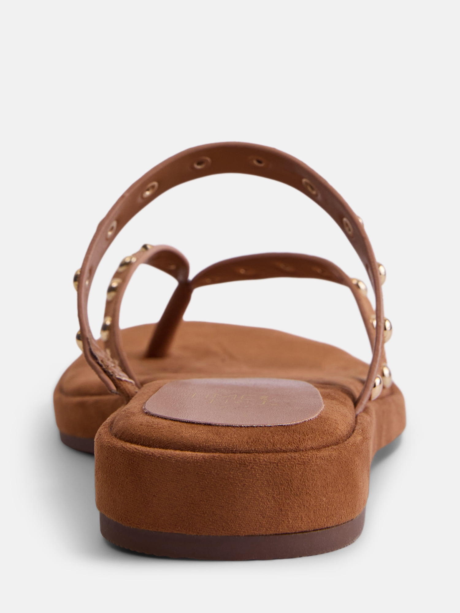Time and Tru Women's Studded Flip Flop Sandals