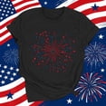 thumbnail image 4 of Vetsdori Women's Patriotic T Shirts Red White and Blue Summer Pullover USA Years Anniversary Short Sleeve,Graphic Crew Neck Fourth of July Fashion T-shirts for Women Independence Day, 4 of 7