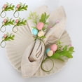 thumbnail image 1 of Aqestyerly Easter Napkin Rings,Decorative Western Table Napkin Clasp,5 Pack Colorful Egg Hotel Party Decor HWRETIE, 1 of 9