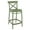 Green, variant on Luxury Commercial Living 37.75" Black Solid X Accented Outdoor Patio Counter Stool