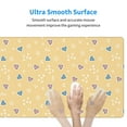 thumbnail image 5 of ZICANCN Gaming Mouse Pad, Hearts Yellow Doodles Large Mouse Mat Desk Pad, Keyboard Mouse Mat, 15.8x29.5 inch, 5 of 9