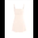 thumbnail image 3 of Vestido Corto Ajustado con Escote Cuadrado y Fruncido para Mujer, Ideal para Salir, Fiestas de Verano y Discotecas Lechoso S, 3 of 10