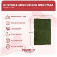 thumbnail image 2 of GFDYREE - Ultra Absorbent Microfiber Dog Door Mat, Durable, Quick Drying, Washable, Prevent Mud Dirt, Keep Your House Clean (Chive, Large) - 36 x 26 Inch, 2 of 7