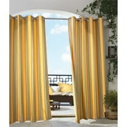 Commonwealth Gazebo Stripe 96" Grommet Curtain Panel in Rainbow