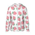 thumbnail image 1 of Balery Strawberry Sudadera ligera de manga larga con capucha y protección solar UPF 50+ para hombre y mujer, ideal para pesca y running-3X-Large, 1 of 7