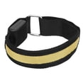 thumbnail image 1 of Brazalete reflectante LED ajustable 3 modos de luces para correr de noche al aire libre trotar ciclismo amarillo, 1 of 5