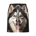 thumbnail image 5 of ZCFZJW 3D Animal Pattern Print Swim Trunks for Men Big and Tall Regular Fit Casual Drawstring Elastic Wasit Beach Bathing Suit Board Shorts with Pockets Dark Gray#02 S, 5 of 5