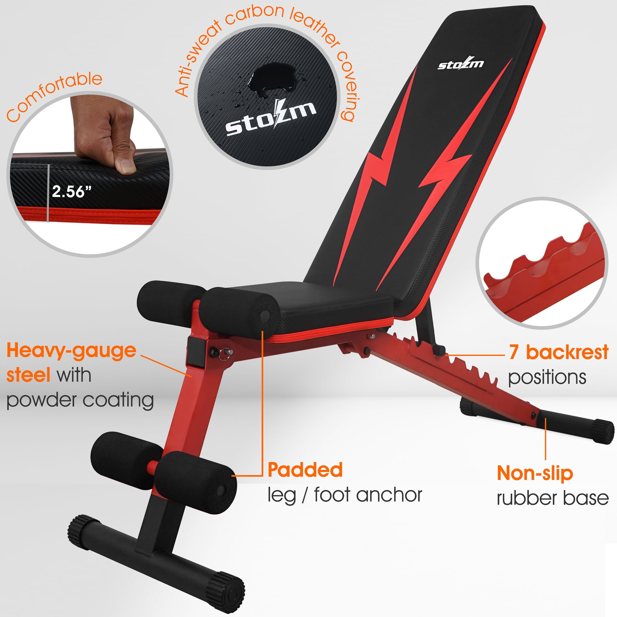 STOZM Combo of Deluxe Pull Up Bar (Black) & Multi-Purpose Deluxe